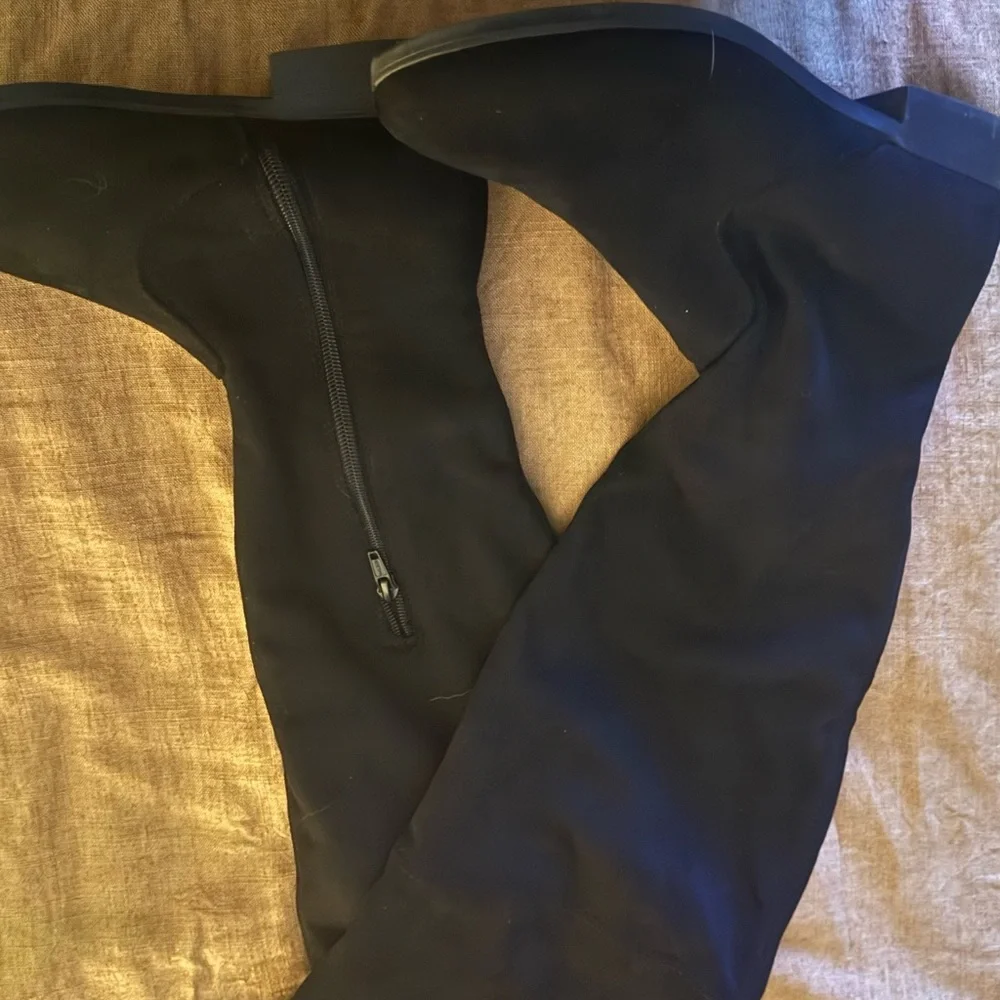 Black Knee-High Boots - Picture 1 of 5